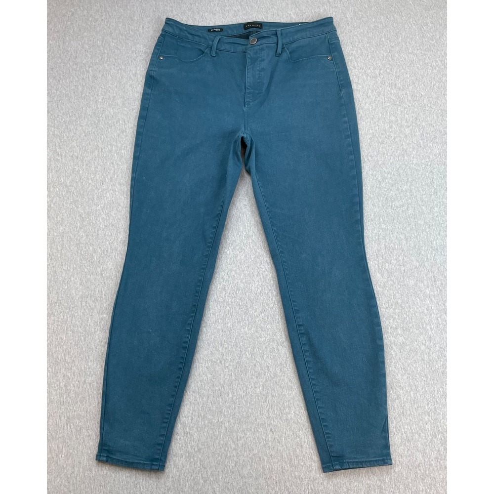 Talbots Jeans Womens 10 Blue Cotton Blend Stretch Mid-Rise Jegging Skinny